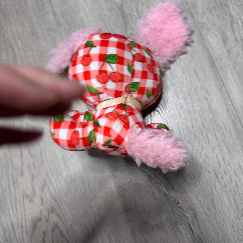 Gund P.lushes Juicy Jam Summer Cerise Puppy Dog Gingham Cherry Print Pink Toy